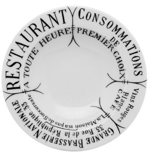 Pillivuyt Brasserie Butter Pat Sauce/Jam Dish Set of 4 Porcelain Made In France